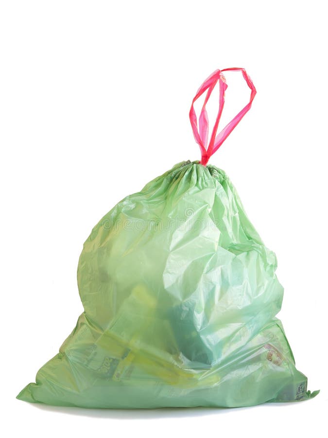 Green plastic bag stock photo. Image of ecology, isolated - 32933080