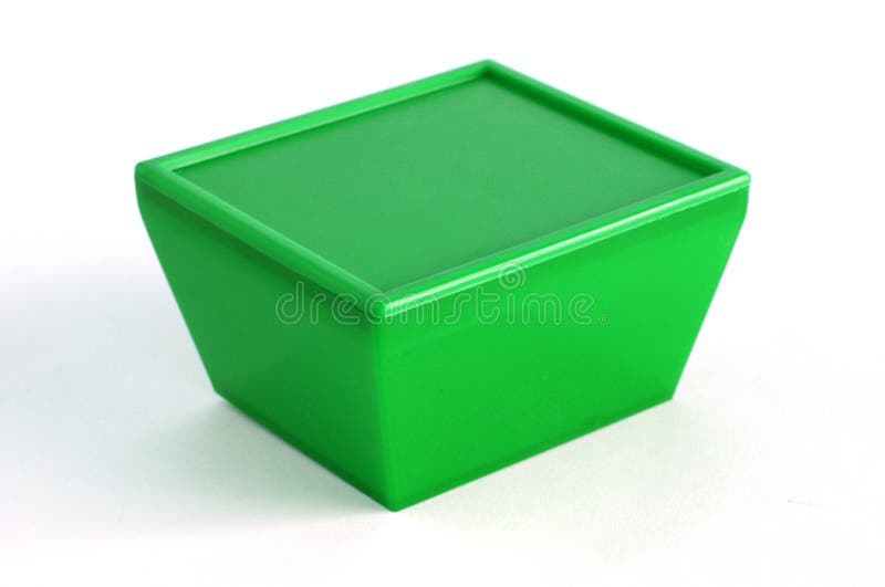 Green plastic box stock photo. Image of business, parcel 77915510
