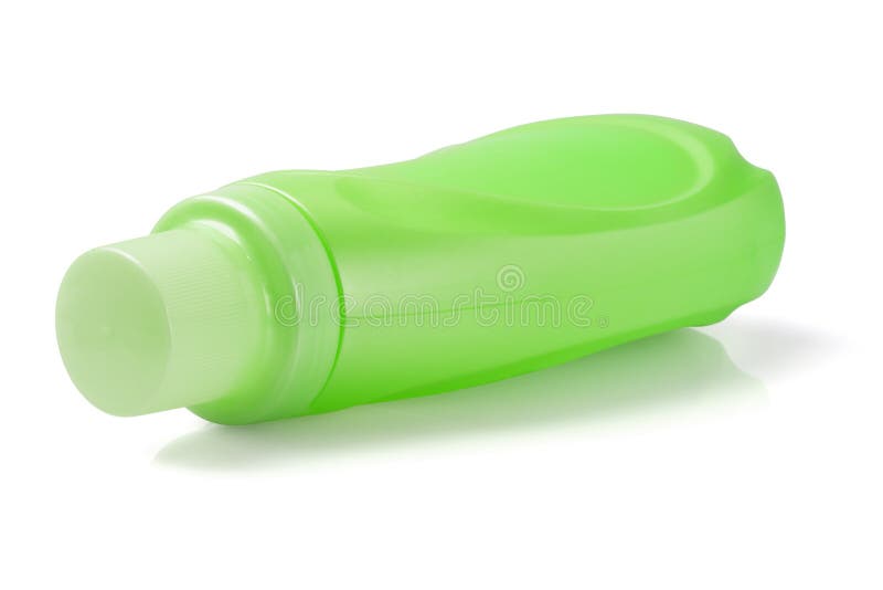 Green Plastic Detergent Bottle stock photography