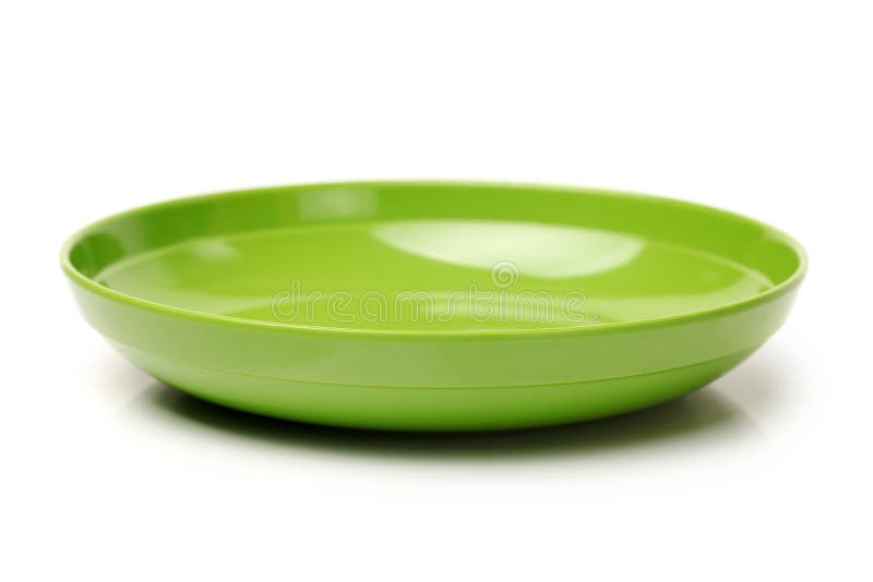 Green plastic empty bowl stock photo. Image of porcelain 33597936