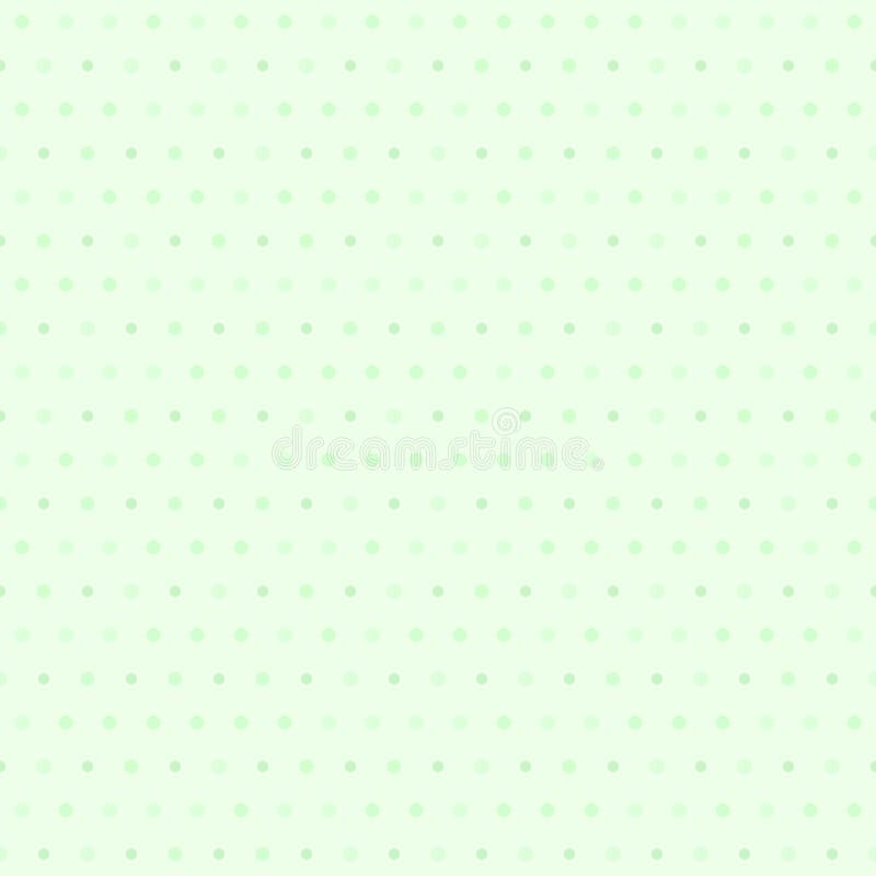 Green polka dot pattern. Seamless vector royalty free illustration