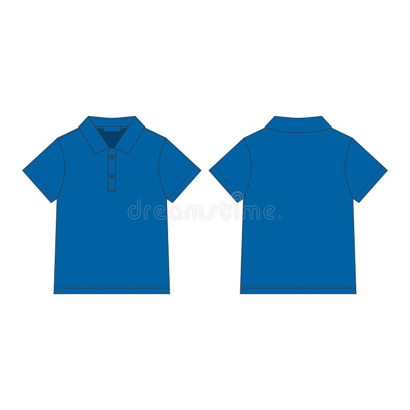 Download Polo T Shirt Template Collar Front Back Stock ...