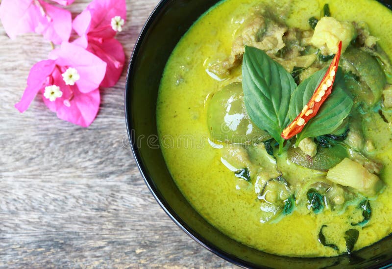 Green pork Curry stock photo. Image of green, meal, food 173725600