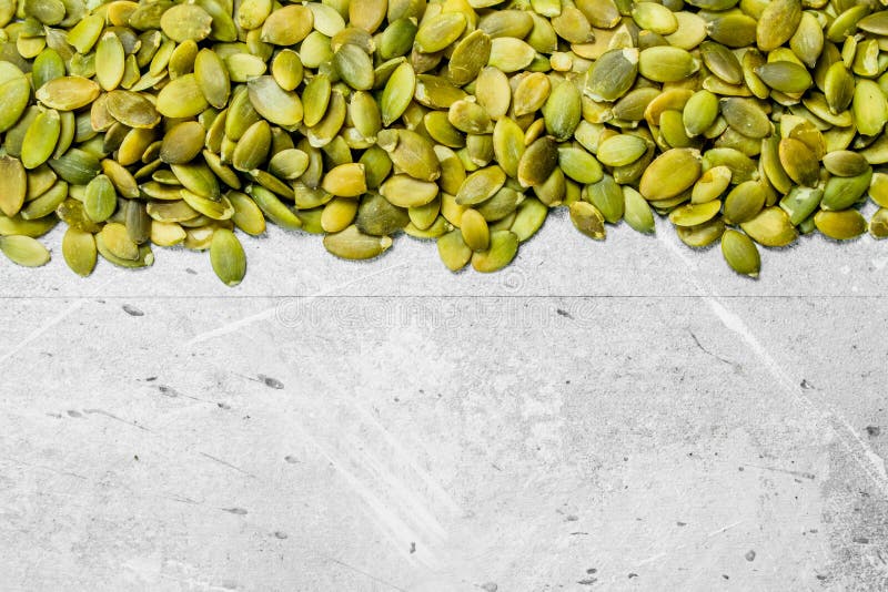 Peeled Roasted Green Pumpkin Seeds Stock Image Image of healthy