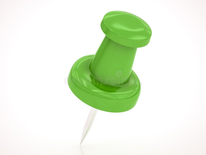Green pushpin stock illustration. Illustration of clamp - 21884065