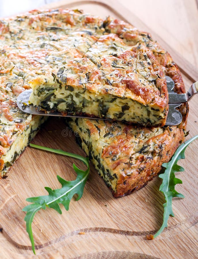 Green quiche stock image. Image of quiche, green, meal 42051121