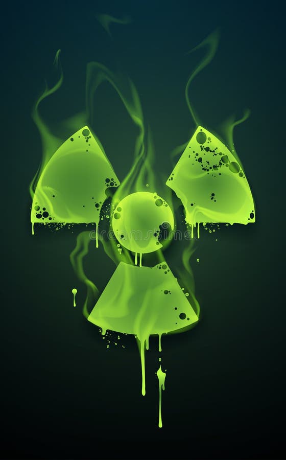 Green Radioactive Icon Isolated Seamless Pattern on White Background.  Radioactive Toxic Symbol. Radiation Hazard Sign Stock Illustration -  Illustration of vector, radioactivity: 204191529