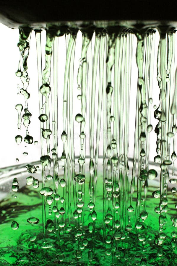 Green rain in a glass.