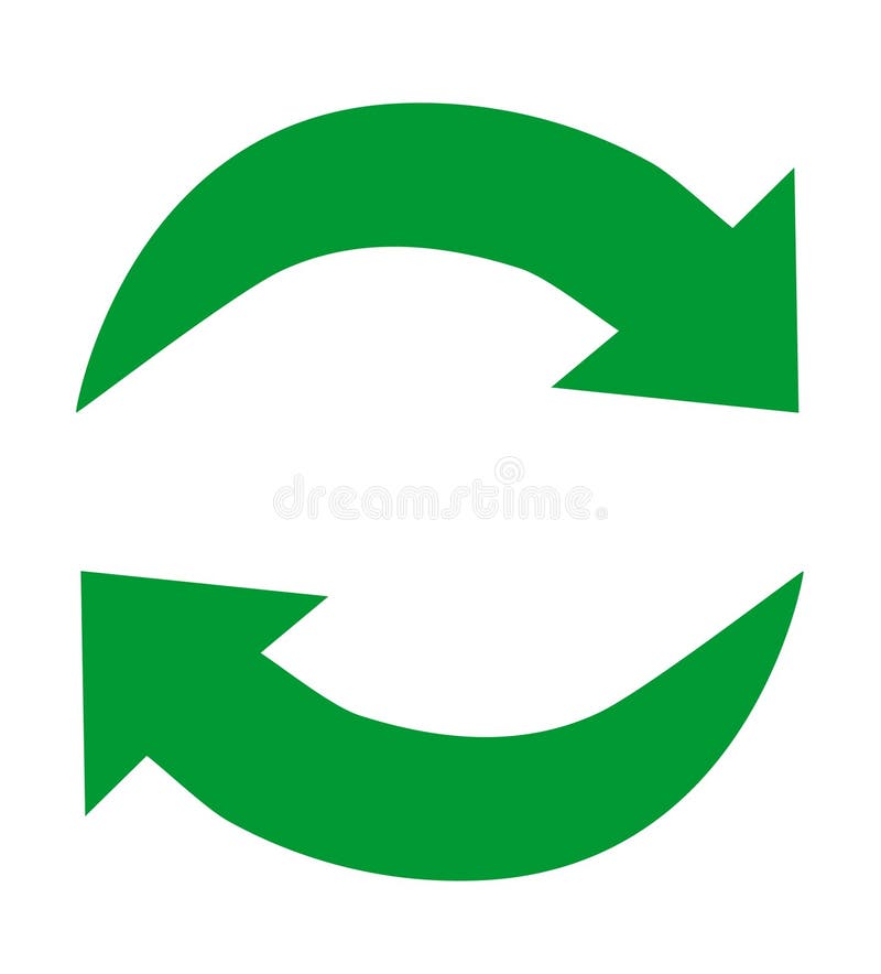 Green recycle icons stock illustration