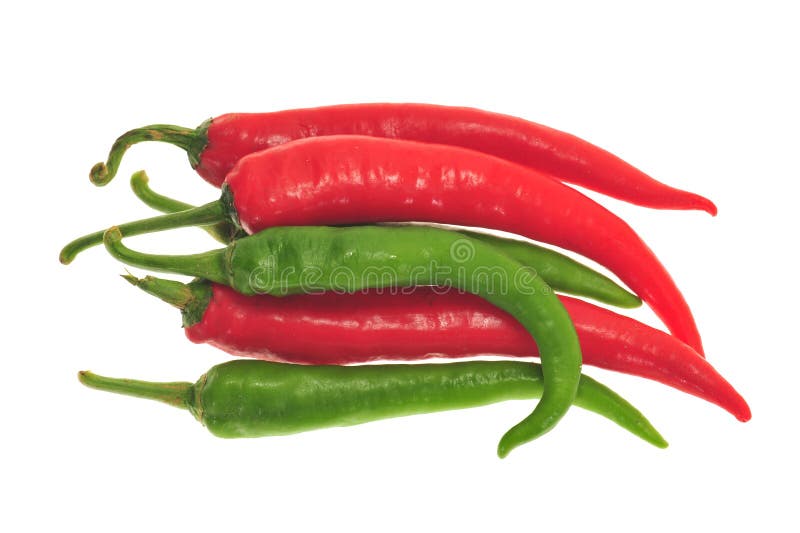 Green And Red Chili Pepper