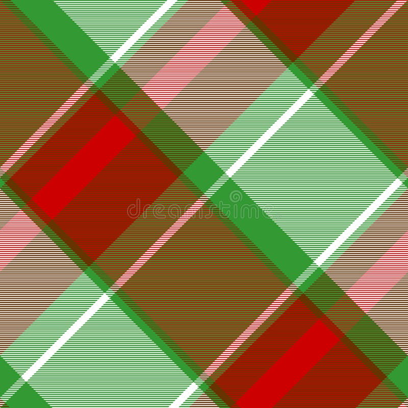 Green Red Plaid Ireland Seamless Pattern Stock Vector Illustration of