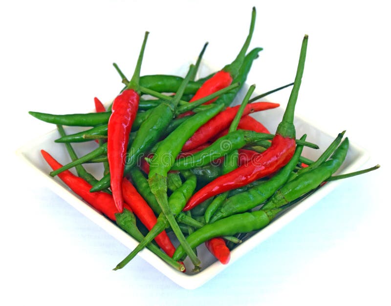 Green and Red Thai paprika stock image. Image of vegetable 55488327