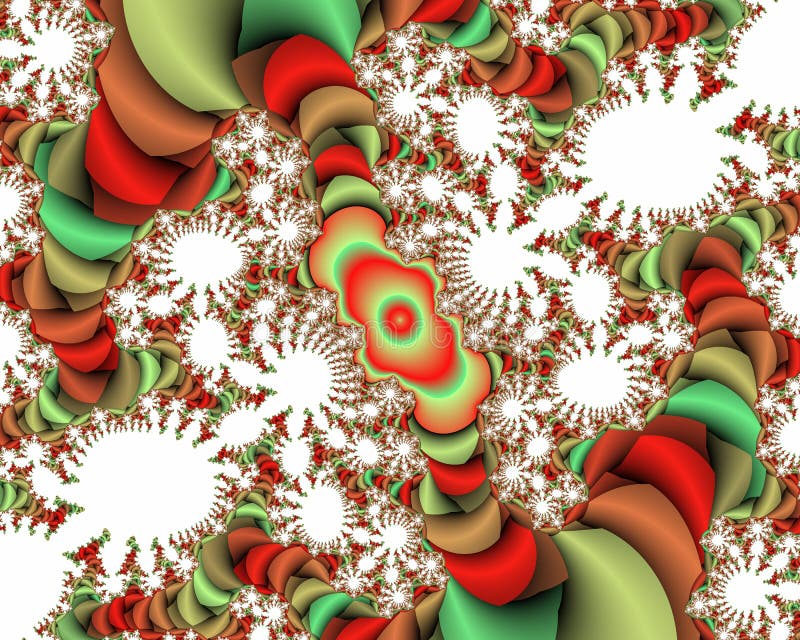 Green red white vivid fractal abstract background, flowery texture royalty free stock photos Green red white vivid fractal abstract background, flowery texture royalty free stock photos