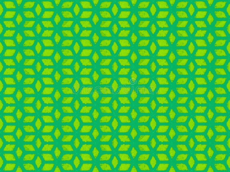 Green repeating cube pattern