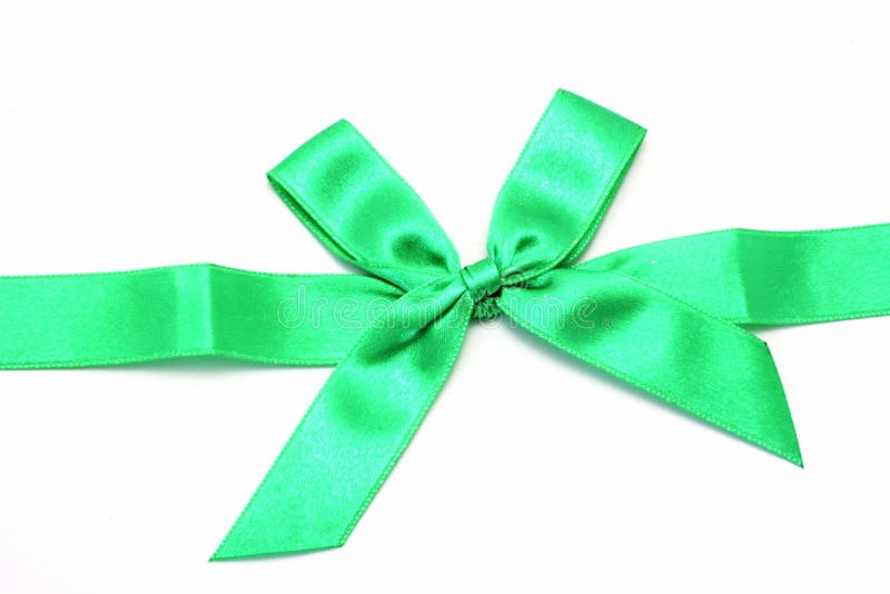 Green Ribbon With Bow Picture. Image 3842198