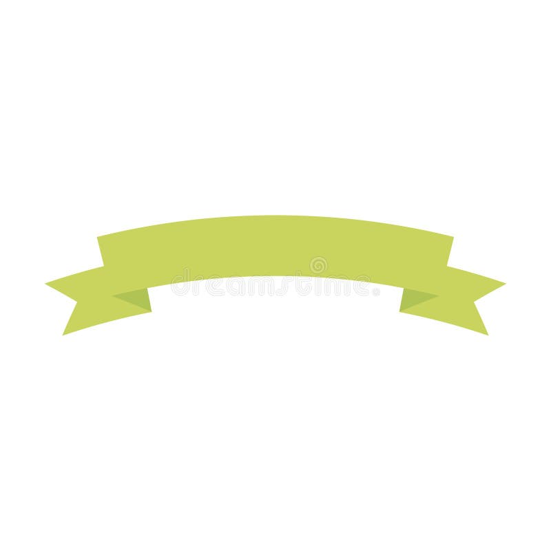 Green ribbon emblem stock vector. Illustration of leaf - 227200400