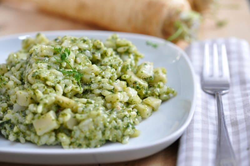 Green Risotto stock photo. Image of dinner, heap, italy 28889994