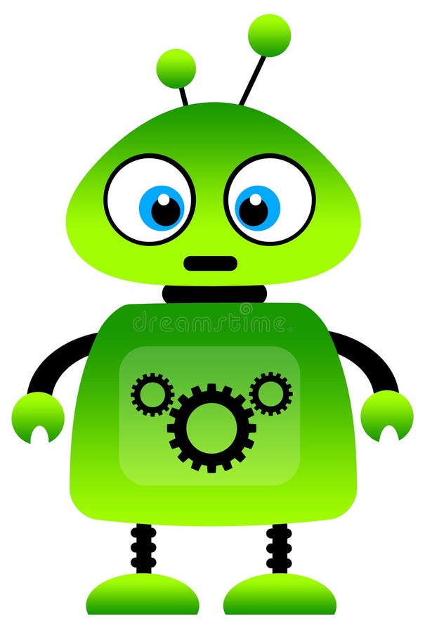 Green robot stock illustration. Illustration of funny - 21599388 Green robot stock illustration. Illustration of funny - 21599388