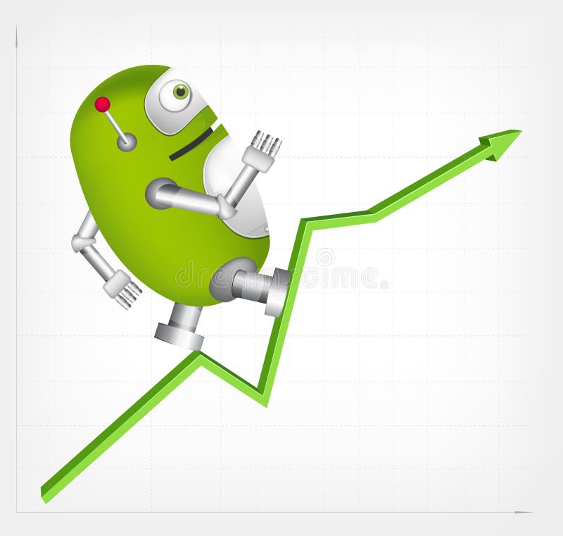 Green Robot royalty free illustration Green Robot royalty free illustration