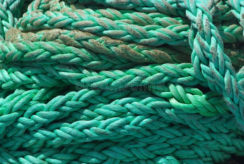 Green rope stock photo. Image of single, object, curve 26890778