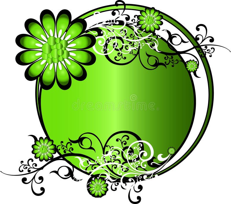 Green Round Background Vector Picture. Image 6491713