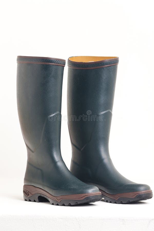 Green rubber boots stock photo. Image of boots, pair 170023648