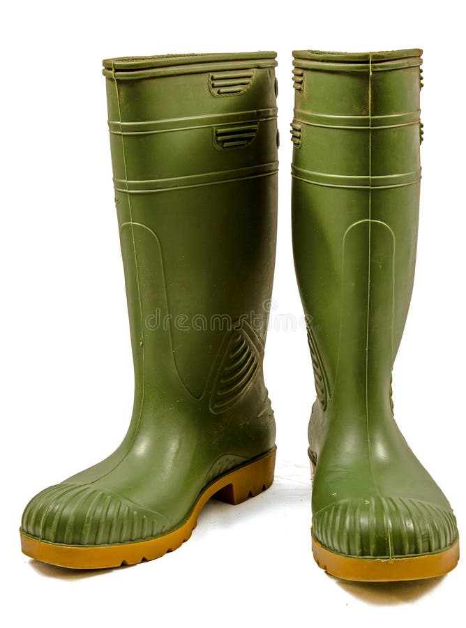 Green rubber boots stock image. Image of wellington, boots 27566241