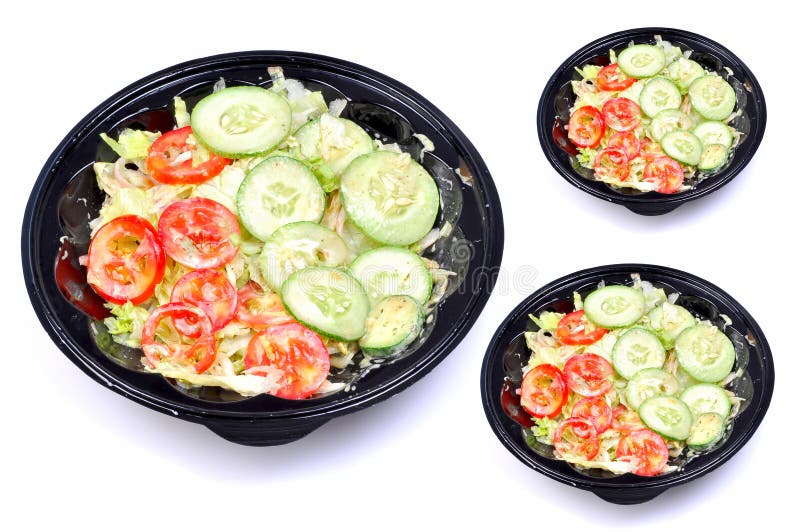 Green salad bowls