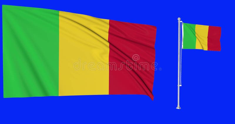 le drapeau du mali est affiché dans une boîte d'allumettes ouverte, qui est  remplie d'allumettes et repose sur un grand drapeau 14189625 Photo de stock  chez Vecteezy