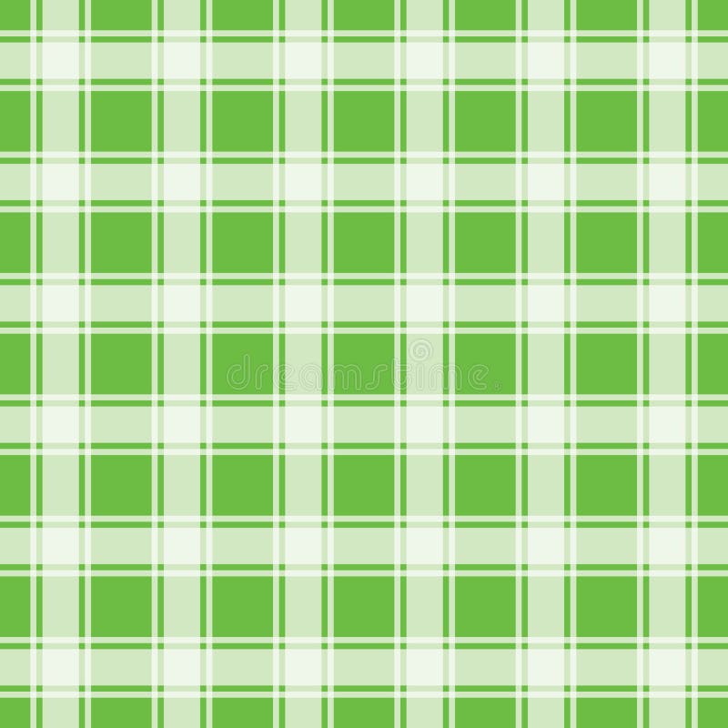 Seamless Gingham Background, Green Stock Vector Illustration of