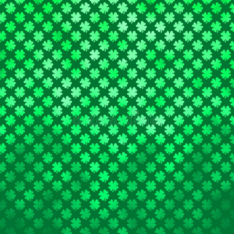 Irish Shamrock Four Leaf Clover St. Patrick's Day Polka Dot Background. Irish Shamrock Four Leaf Clover St. Patrick's Day Polka Dot Background