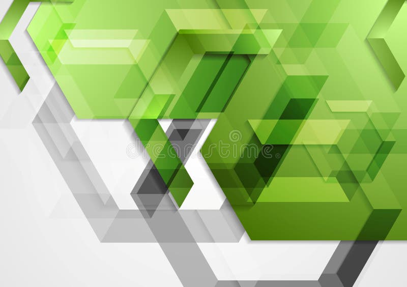 Green shiny hi-tech geometric background