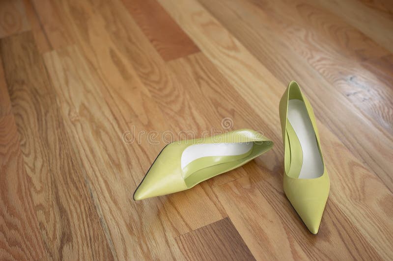 Green Shoes stock photo. Image of heels, clothing, wood 19092948