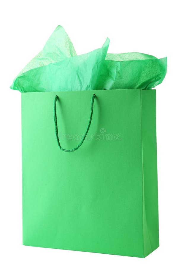 Green shopping bag stock photo. Image of merchandise 51156116