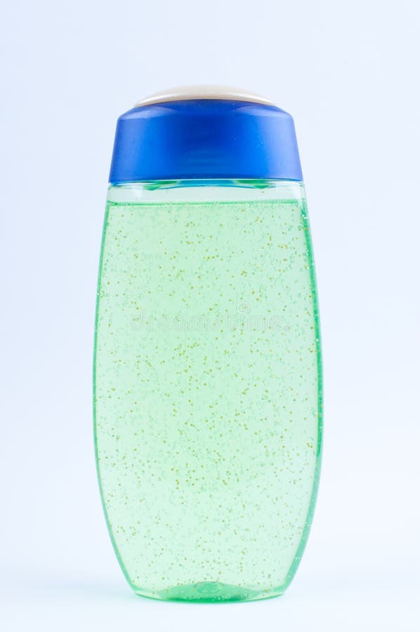 Green shower gel bottle stock photo. Image of green, plastic 16739900
