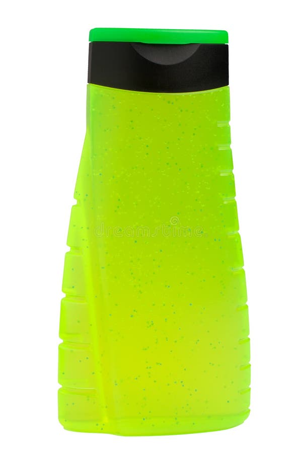 Green shower gel bottle stock photo. Image of green, plastic 16739900