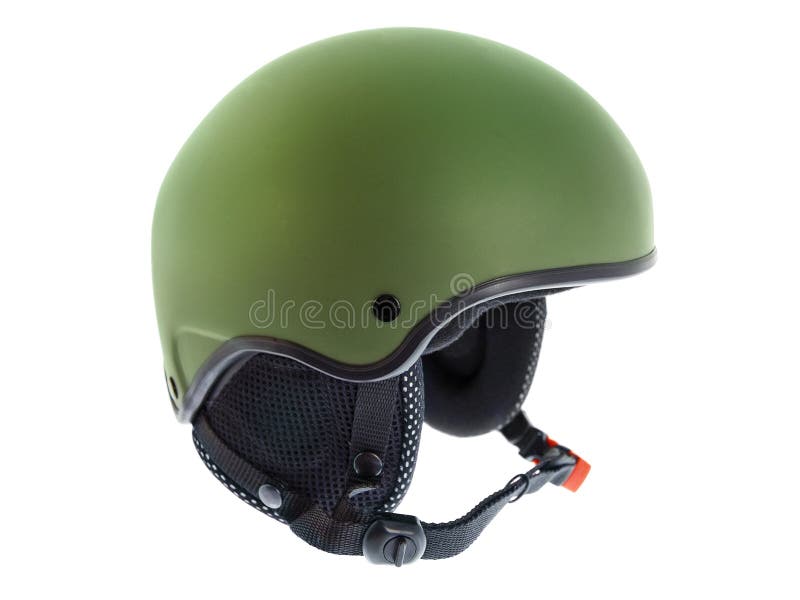 Green Ski Helmet