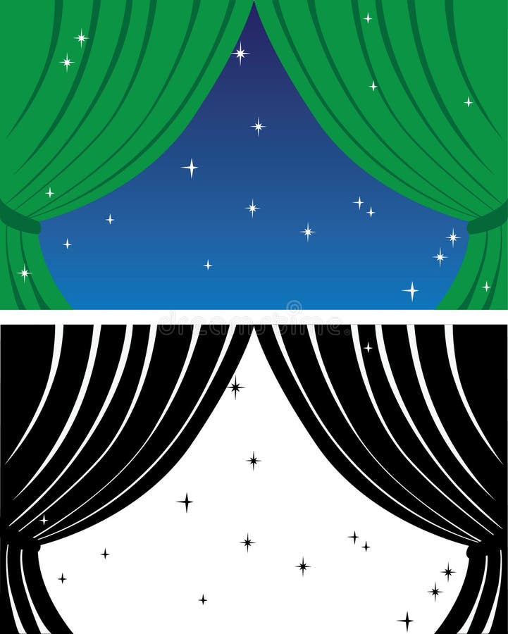 Curtain Green Stage Stock Illustrations 991 Curtain Green Stage Stock
