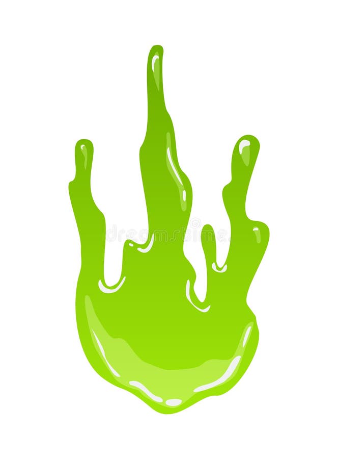 Green slime slimy purulent blots goo splashes Vector Image