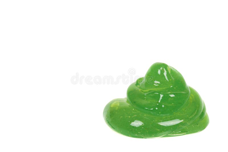 Green Slime For Kids, Transparent Funny Toy Stock Image - Image of ...