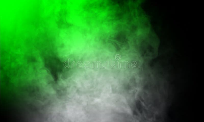 Green Smoke on Floor . Isolated Black Background . Misty Fog Effect Texture  Overlays for Text or Space. Stock Image - Image of decor, decorative:  168037817