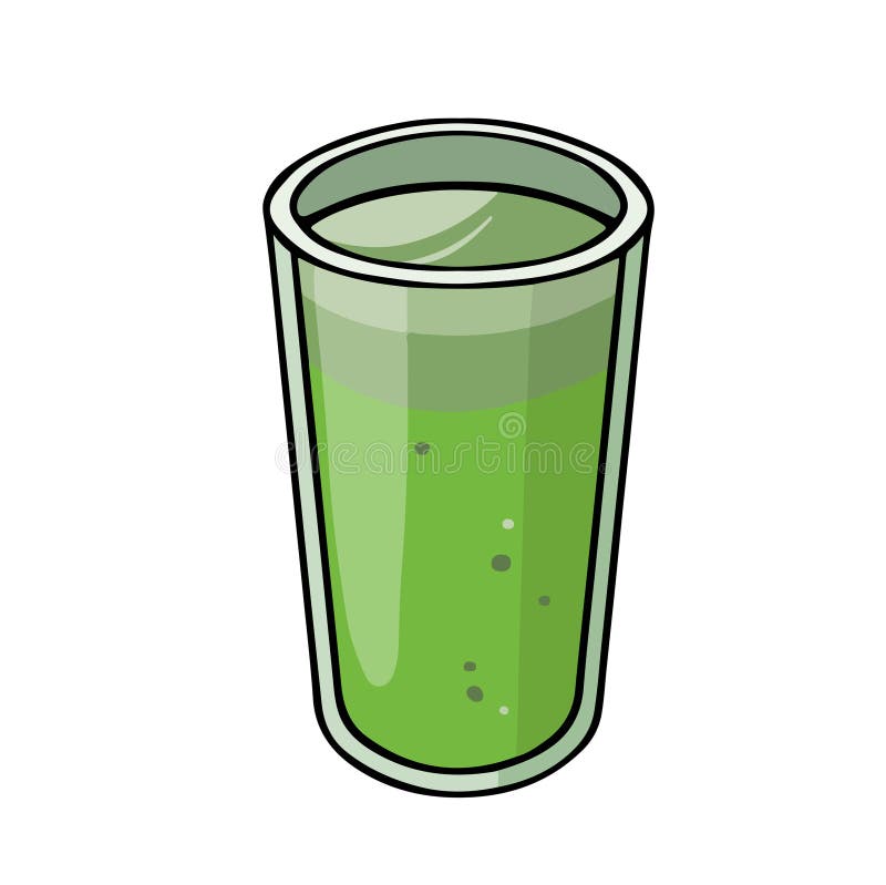 Green Smoothie Drink Isolated Vector Illustration Stock Vector ...