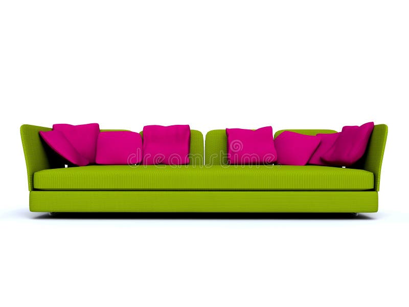 Green sofa