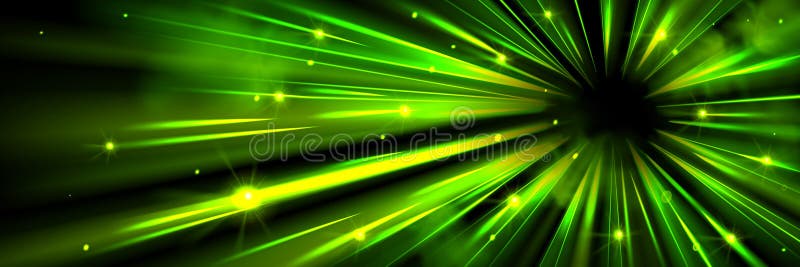 Green Speed Light Effect Burst from Circle Vector Stock Photo - Image