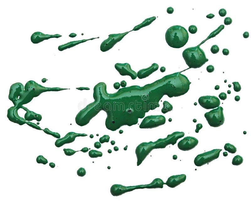 Green splatter paint