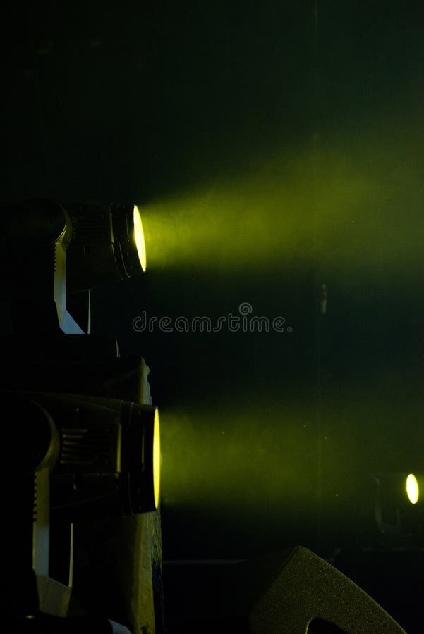 Green stage lights stock photo. Image of green, live 104393936