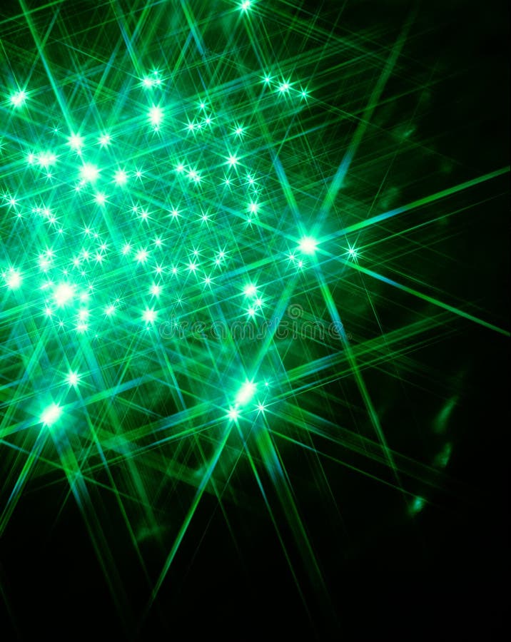 Green Star Light stock vector. Illustration of cyberspace 2925324