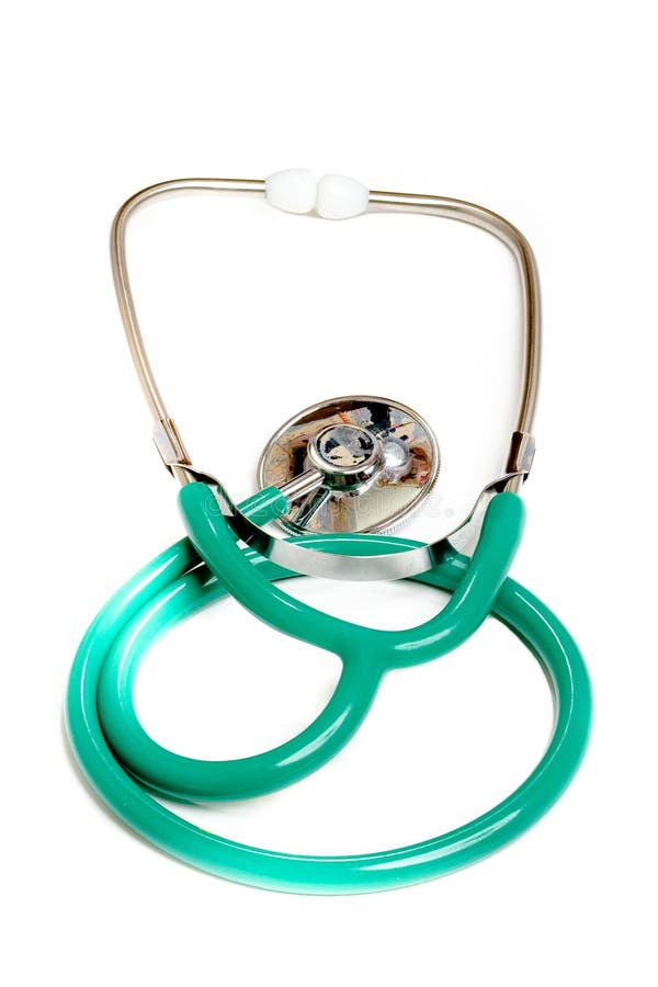 Green stethoscope stock photo. Image of practitioner, phonendoscope