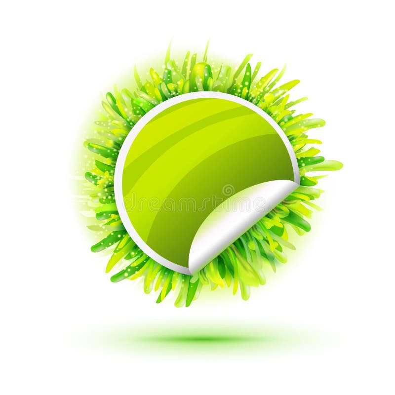 Green Sticker Green Realistic Grass Stock Illustrations 175 Green Sticker Green Realistic