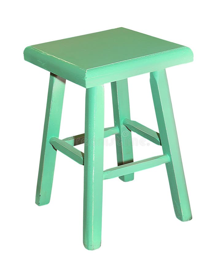 Green stool stock image. Image of chair, seat, wooden 56650101